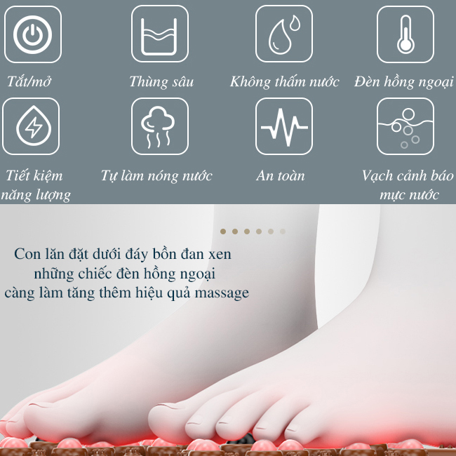  Bồn massage chân đa năng Rio FTBH